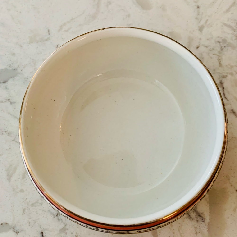 Royal Winton Grimwades Vintage Ceramic Sugar Bowl Set w/ Metal Lid - Picture 6 of 9